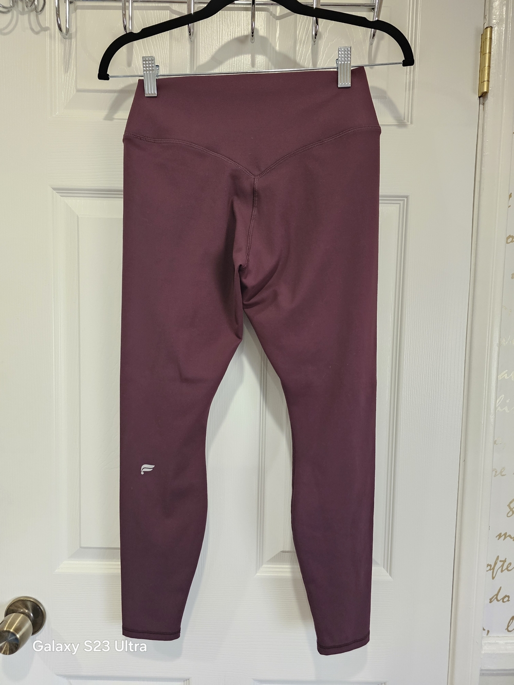 Fabletics PureLuxe High-Waist Maroon Leggings Small Short - Picture 3 of 13